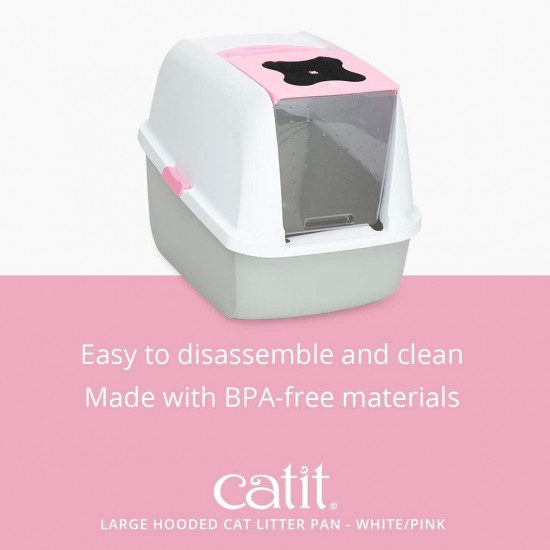 Catit litter box with cover, white / gray Catit litter box with cover, white / gray