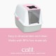 Catit litter box with cover, white / gray Catit litter box with cover, white / gray