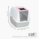 Catit litter box with cover, white / gray Catit litter box with cover, white / gray
