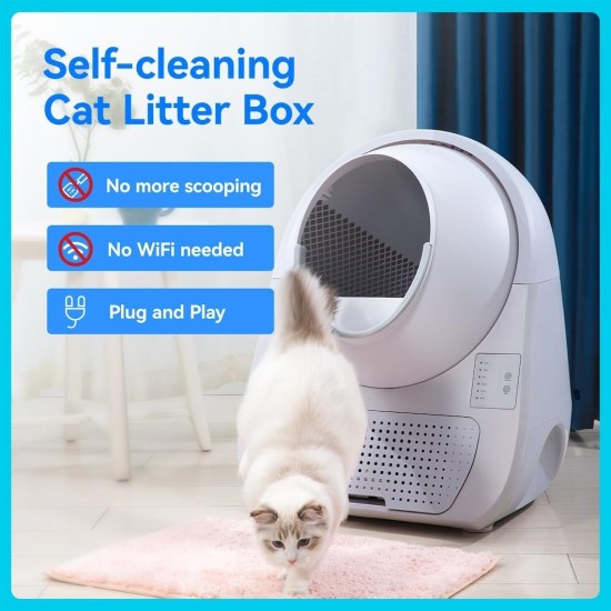 Catlink Young Cat Litter Tray Self-Cleaning, Deodorisation, Low Noise, Suitable for Cats from 1.5-10 kg, for Multiple Cats Catlink Young Cat Litter Tray Self-Cleaning, Deodorisation, Low Noise, Suitable for Cats from 1.5-10 kg, for Multiple Cats