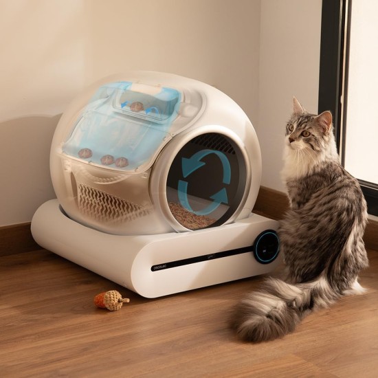 Cecotec Pumba 8000 CleanKitty Smart Self-Cleaning Cat Litter Tray 18 W, 9 L Capacity, Triple Deodorisation System, WiFi Control and Display, Quiet and Safe with Infrared Sensor Cecotec Pumba 8000 CleanKitty Smart Self-Cleaning Cat Litter Tray 18 W, 9 L Capacity, Triple Deodorisation System, WiFi Control and Display, Quiet and Safe with Infrared Sensor