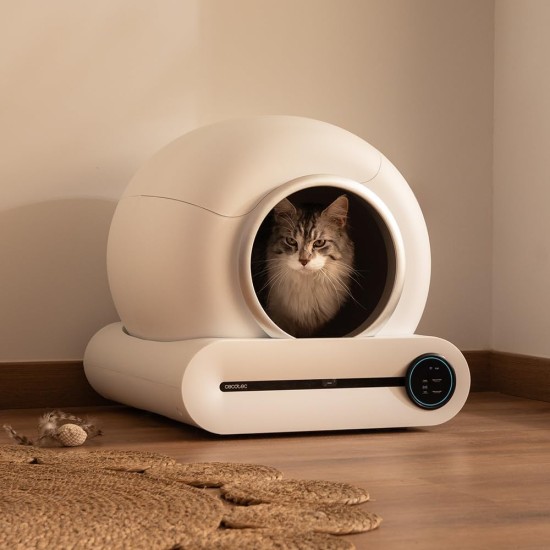Cecotec Pumba 8000 CleanKitty Smart Self-Cleaning Cat Litter Tray 18 W, 9 L Capacity, Triple Deodorisation System, WiFi Control and Display, Quiet and Safe with Infrared Sensor Cecotec Pumba 8000 CleanKitty Smart Self-Cleaning Cat Litter Tray 18 W, 9 L Capacity, Triple Deodorisation System, WiFi Control and Display, Quiet and Safe with Infrared Sensor