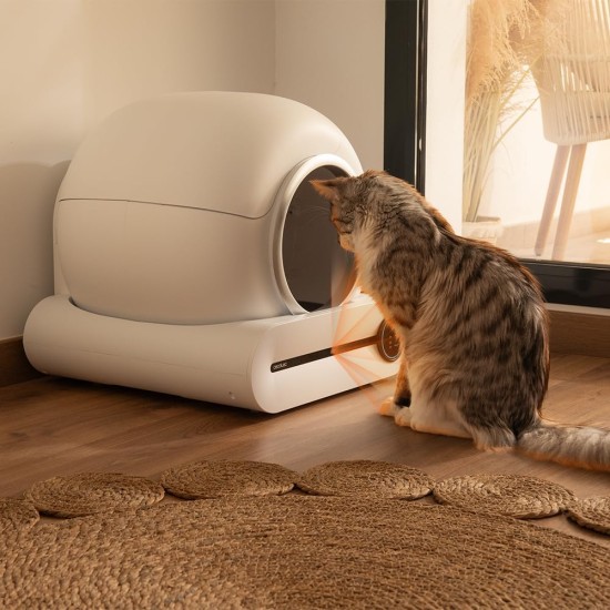Cecotec Pumba 8000 CleanKitty Smart Self-Cleaning Cat Litter Tray 18 W, 9 L Capacity, Triple Deodorisation System, WiFi Control and Display, Quiet and Safe with Infrared Sensor Cecotec Pumba 8000 CleanKitty Smart Self-Cleaning Cat Litter Tray 18 W, 9 L Capacity, Triple Deodorisation System, WiFi Control and Display, Quiet and Safe with Infrared Sensor