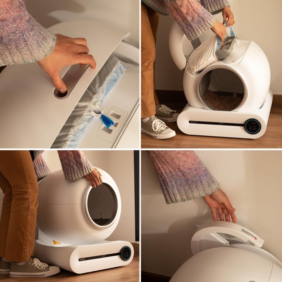 Cecotec Pumba 8000 CleanKitty Smart Self-Cleaning Cat Litter Tray 18 W, 9 L Capacity, Triple Deodorisation System, WiFi Control and Display, Quiet and Safe with Infrared Sensor Cecotec Pumba 8000 CleanKitty Smart Self-Cleaning Cat Litter Tray 18 W, 9 L Capacity, Triple Deodorisation System, WiFi Control and Display, Quiet and Safe with Infrared Sensor