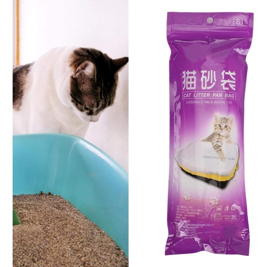 Cikonielf Cat Litter Tray Liner Cat Litter Bag Cat Litter Liner Kitty Litter Pan Bags Pet Cleaning Accessories (L) Cikonielf Cat Litter Tray Liner Cat Litter Bag Cat Litter Liner Kitty Litter Pan Bags Pet Cleaning Accessories (L)