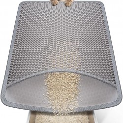 Conlun Cat Litter Mat Cat Litter Tray Mat 58 x 42 cm, Honeycomb Double Layer Design, Urine and Waterproof Material, Cat Litter Tray Mat, Grey Conlun Cat Litter Mat Cat Litter Tray Mat 58 x 42 cm, Honeycomb Double Layer Design, Urine and Waterproof Material, Cat Litter Tray Mat, Grey
