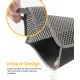 Conlun Cat Litter Tray Mat, 58 x 42 cm, Honeycomb Double Layer Cat Litter Mat, Urine & Waterproof Cat Mat, Cat Litter Box, Easy to Clean, Non-Slip Cat Mat for Floor, Grey, 2317 Conlun Cat Litter Tray Mat, 58 x 42 cm, Honeycomb Double Layer Cat Litter Mat, Urine & Waterproof Cat Mat, Cat Litter Box, Easy to Clean, Non-Slip Cat Mat for Floor, Grey, 2317
