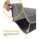 Conlun Cat Litter Tray Mat, 58 x 42 cm, Honeycomb Double Layer Cat Litter Mat, Urine & Waterproof Cat Mat, Cat Litter Box, Easy to Clean, Non-Slip Cat Mat for Floor, Grey, 2317 Conlun Cat Litter Tray Mat, 58 x 42 cm, Honeycomb Double Layer Cat Litter Mat, Urine & Waterproof Cat Mat, Cat Litter Box, Easy to Clean, Non-Slip Cat Mat for Floor, Grey, 2317