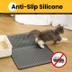 Conlun Cat Litter Tray Mat, 58 x 42 cm, Honeycomb Double Layer Cat Litter Mat, Urine & Waterproof Cat Mat, Cat Litter Box, Easy to Clean, Non-Slip Cat Mat for Floor, Grey, 2317 Conlun Cat Litter Tray Mat, 58 x 42 cm, Honeycomb Double Layer Cat Litter Mat, Urine & Waterproof Cat Mat, Cat Litter Box, Easy to Clean, Non-Slip Cat Mat for Floor, Grey, 2317