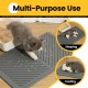 Conlun Cat Litter Tray Mat, 58 x 42 cm, Honeycomb Double Layer Cat Litter Mat, Urine & Waterproof Cat Mat, Cat Litter Box, Easy to Clean, Non-Slip Cat Mat for Floor, Grey, 2317 Conlun Cat Litter Tray Mat, 58 x 42 cm, Honeycomb Double Layer Cat Litter Mat, Urine & Waterproof Cat Mat, Cat Litter Box, Easy to Clean, Non-Slip Cat Mat for Floor, Grey, 2317