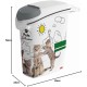 Curver PetLife Cat Litter Container 10 kg 50 x 23 x 49 cm Practical Carry Handle Curver PetLife Cat Litter Container 10 kg 50 x 23 x 49 cm Practical Carry Handle