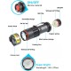 DARKBEAM Torch Double UV Light 365nm & 395nm Rechargeable, Woodsche Lamp Black Light Torches Mini Hand LED Ultraviolet Light, Pet Urine Detectors, Amber, Resin, Pack of 1 DARKBEAM Torch Double UV Light 365nm & 395nm Rechargeable, Woodsche Lamp Black Light Torches Mini Hand LED Ultraviolet Light, Pet Urine Detectors, Amber, Resin, Pack of 1