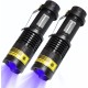 DARKBEAM Torch Double UV Light 365nm & 395nm Rechargeable, Woodsche Lamp Black Light Torches Mini Hand LED Ultraviolet Light, Pet Urine Detectors, Amber, Resin, Pack of 1 DARKBEAM Torch Double UV Light 365nm & 395nm Rechargeable, Woodsche Lamp Black Light Torches Mini Hand LED Ultraviolet Light, Pet Urine Detectors, Amber, Resin, Pack of 1
