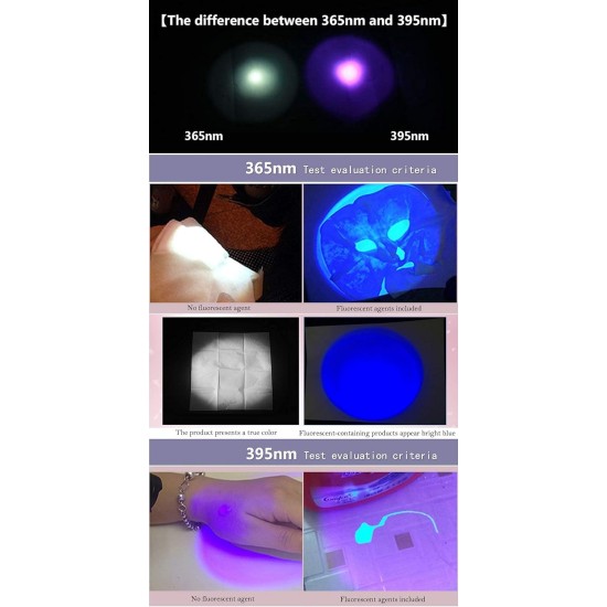 DARKBEAM Torch Double UV Light 365nm & 395nm Rechargeable, Woodsche Lamp Black Light Torches Mini Hand LED Ultraviolet Light, Pet Urine Detectors, Amber, Resin, Pack of 1 DARKBEAM Torch Double UV Light 365nm & 395nm Rechargeable, Woodsche Lamp Black Light Torches Mini Hand LED Ultraviolet Light, Pet Urine Detectors, Amber, Resin, Pack of 1