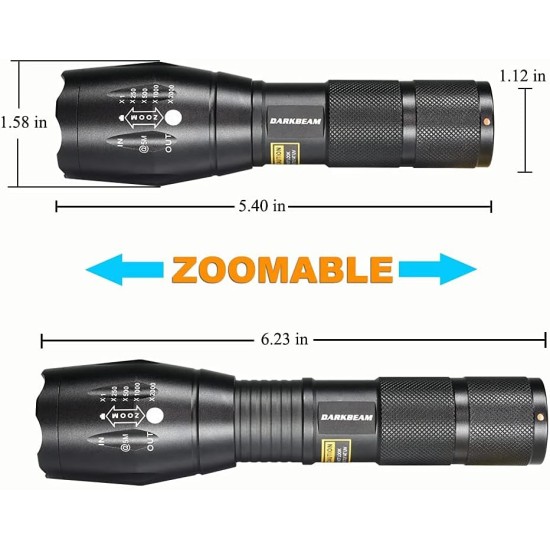 DARKBEAM Torch Double UV Light 365nm & 395nm Rechargeable, Woodsche Lamp Black Light Torches Mini Hand LED Ultraviolet Light, Pet Urine Detectors, Amber, Resin, Pack of 1 DARKBEAM Torch Double UV Light 365nm & 395nm Rechargeable, Woodsche Lamp Black Light Torches Mini Hand LED Ultraviolet Light, Pet Urine Detectors, Amber, Resin, Pack of 1