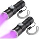 DARKBEAM Torch Double UV Light 365nm & 395nm Rechargeable, Woodsche Lamp Black Light Torches Mini Hand LED Ultraviolet Light, Pet Urine Detectors, Amber, Resin, Pack of 1 DARKBEAM Torch Double UV Light 365nm & 395nm Rechargeable, Woodsche Lamp Black Light Torches Mini Hand LED Ultraviolet Light, Pet Urine Detectors, Amber, Resin, Pack of 1
