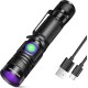 DARKBEAM UV 395 nm Black Light Torch USB Rechargeable Wooden Lamp, Mini Handheld Ultraviolet Black Light LED Portable with Clip, Hardening Resin, Stains, Amber DARKBEAM UV 395 nm Black Light Torch USB Rechargeable Wooden Lamp, Mini Handheld Ultraviolet Black Light LED Portable with Clip, Hardening Resin, Stains, Amber