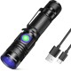 DARKBEAM UV 395 nm Black Light Torch USB Rechargeable Wooden Lamp, Mini Handheld Ultraviolet Black Light LED Portable with Clip, Hardening Resin, Stains, Amber DARKBEAM UV 395 nm Black Light Torch USB Rechargeable Wooden Lamp, Mini Handheld Ultraviolet Black Light LED Portable with Clip, Hardening Resin, Stains, Amber
