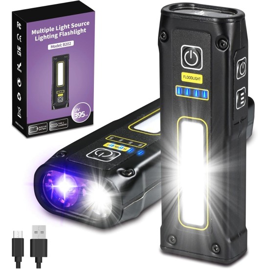 DARKBEAM UV Torch 365 + 395 Black Light, LED EDC Torches, High Lumens, USB C Rechargeable Wooden Lamp, Mini Magnetic COB Red Light, Emergency Power, Urine, Scorpion Detector, Healing Resin DARKBEAM UV Torch 365 + 395 Black Light, LED EDC Torches, High Lumens, USB C Rechargeable Wooden Lamp, Mini Magnetic COB Red Light, Emergency Power, Urine, Scorpion Detector, Healing Resin