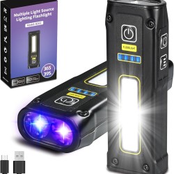 DARKBEAM UV Torch 365 + 395 Black Light, LED EDC Torches, High Lumens, USB C Rechargeable Wooden Lamp, Mini Magnetic COB Red Light, Emergency Power, Urine, Scorpion Detector, Healing Resin DARKBEAM UV Torch 365 + 395 Black Light, LED EDC Torches, High Lumens, USB C Rechargeable Wooden Lamp, Mini Magnetic COB Red Light, Emergency Power, Urine, Scorpion Detector, Healing Resin