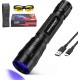 DARKBEAM UV Torch 365nm Light Black Light, Mini Powerful Wooden Lamp USB-C Rechargeable, LED 10W Ultraviolet Torches Pocket Pet Urine Detector for Mineral, Uranium Glass, Resin DARKBEAM UV Torch 365nm Light Black Light, Mini Powerful Wooden Lamp USB-C Rechargeable, LED 10W Ultraviolet Torches Pocket Pet Urine Detector for Mineral, Uranium Glass, Resin