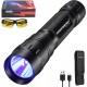 DARKBEAM UV Torch 365nm Light Black Light, Mini Powerful Wooden Lamp USB-C Rechargeable, LED 10W Ultraviolet Torches Pocket Pet Urine Detector for Mineral, Uranium Glass, Resin DARKBEAM UV Torch 365nm Light Black Light, Mini Powerful Wooden Lamp USB-C Rechargeable, LED 10W Ultraviolet Torches Pocket Pet Urine Detector for Mineral, Uranium Glass, Resin