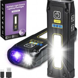 DARKBEAM UV Torch 395 nm Black Light, LED EDC Torches, High Lumens, USB-C Rechargeable Woods Lamp, Mini Magnetic COB Red Light, Emergency Power, Urine, Scorpion Detector, Curing Resin DARKBEAM UV Torch 395 nm Black Light, LED EDC Torches, High Lumens, USB-C Rechargeable Woods Lamp, Mini Magnetic COB Red Light, Emergency Power, Urine, Scorpion Detector, Curing Resin