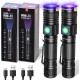 DARKBEAM UV Torch Black Light 365nm & 395nm Rechargeable Woodsche Lamp USB Black Light Torches Mini Hand LED Ultraviolet Light Pet Urine Detectors Amber Resin Pack of 2 DARKBEAM UV Torch Black Light 365nm & 395nm Rechargeable Woodsche Lamp USB Black Light Torches Mini Hand LED Ultraviolet Light Pet Urine Detectors Amber Resin Pack of 2