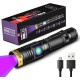 DARKBEAM UV Torch Black Light 365nm & 395nm Rechargeable Woodsche Lamp USB Black Light Torches Mini Hand LED Ultraviolet Light Pet Urine Detectors Amber Resin Pack of 2 DARKBEAM UV Torch Black Light 365nm & 395nm Rechargeable Woodsche Lamp USB Black Light Torches Mini Hand LED Ultraviolet Light Pet Urine Detectors Amber Resin Pack of 2