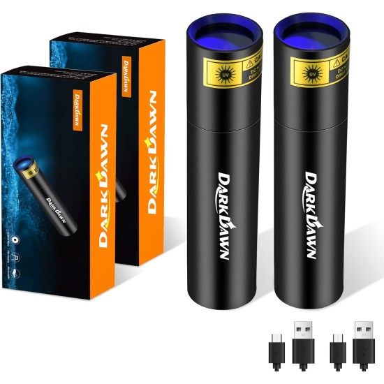 DARKBEAM UV Torch UV Lamp 365 nm Light Rechargeable Woodsche Lamp Black Light Lamp USB Small Black Light Torch Mini LED for UV Resin, Amber, Pet Urine Detectors DARKBEAM UV Torch UV Lamp 365 nm Light Rechargeable Woodsche Lamp Black Light Lamp USB Small Black Light Torch Mini LED for UV Resin, Amber, Pet Urine Detectors