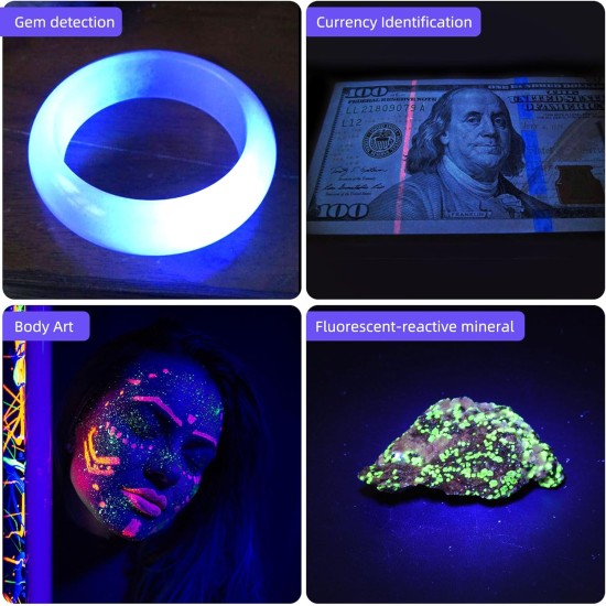 DARKBEAM UV Torch UV Lamp 365 nm Light Rechargeable Woodsche Lamp Black Light Lamp USB Small Black Light Torch Mini LED for UV Resin, Amber, Pet Urine Detectors DARKBEAM UV Torch UV Lamp 365 nm Light Rechargeable Woodsche Lamp Black Light Lamp USB Small Black Light Torch Mini LED for UV Resin, Amber, Pet Urine Detectors