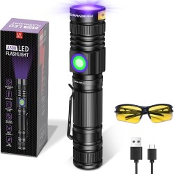 DARKBEAM UV Torch UV Lamp 395 nm Light USB Rechargeable Woodsche Lamp Black Light Lamp Small LED Black Light Torch Mini for Resin Hardening Nails Urine Detectors with UV Glasses DARKBEAM UV Torch UV Lamp 395 nm Light USB Rechargeable Woodsche Lamp Black Light Lamp Small LED Black Light Torch Mini for Resin Hardening Nails Urine Detectors with UV Glasses