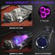 DARKDAWN UV Flashlight, 365nm Rechargeable USB Light with Black Mirror, 3 LED Blacklight, Mini Wooden Lamp, Durable, Water Residue, Pet Urine Detector, Counterfeit Proof