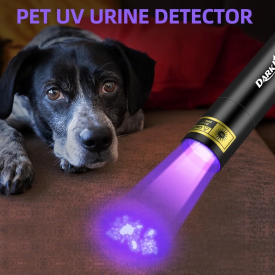 DARKDAWN UV Flashlight 395NM, USB-C Rechargeable Flashlights LED Wooden Lamp, Mini Powerful Portable Black Light, Detector for Pet Dog Dried Urine DARKDAWN UV Flashlight 395NM, USB-C Rechargeable Flashlights LED Wooden Lamp, Mini Powerful Portable Black Light, Detector for Pet Dog Dried Urine