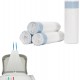 DOEL Pull Bag Cat Litter Bag Automatic Litter Box Cat Litter Bag Liner, Replacement Waste Bag, Suitable for Wet Waste, 4 Rolls x 15 Pieces, 45 x 50 cm DOEL Pull Bag Cat Litter Bag Automatic Litter Box Cat Litter Bag Liner, Replacement Waste Bag, Suitable for Wet Waste, 4 Rolls x 15 Pieces, 45 x 50 cm