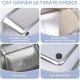 Dimaka Cat Litter Tray, Rabbit Litter, Stainless Steel Cat Litter Box, Non-Stick Metal Pan, Easy to Clean, Odourless, Safe and Durable Dimaka Cat Litter Tray, Rabbit Litter, Stainless Steel Cat Litter Box, Non-Stick Metal Pan, Easy to Clean, Odourless, Safe and Durable