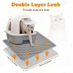 Double Layer Cat Litter Litter Tray Mat, 56 x 43 cm EVA Cat Litter Mat, Large Cat Mat for Cat Litter Tray Mat, Cat Litter Tray Mat, Cat Litter Box Mat (Grey) Double Layer Cat Litter Litter Tray Mat, 56 x 43 cm EVA Cat Litter Mat, Large Cat Mat for Cat Litter Tray Mat, Cat Litter Tray Mat, Cat Litter Box Mat (Grey)