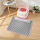 Double Layer Cat Litter Litter Tray Mat, 56 x 43 cm EVA Cat Litter Mat, Large Cat Mat for Cat Litter Tray Mat, Cat Litter Tray Mat, Cat Litter Box Mat (Grey) Double Layer Cat Litter Litter Tray Mat, 56 x 43 cm EVA Cat Litter Mat, Large Cat Mat for Cat Litter Tray Mat, Cat Litter Tray Mat, Cat Litter Box Mat (Grey)