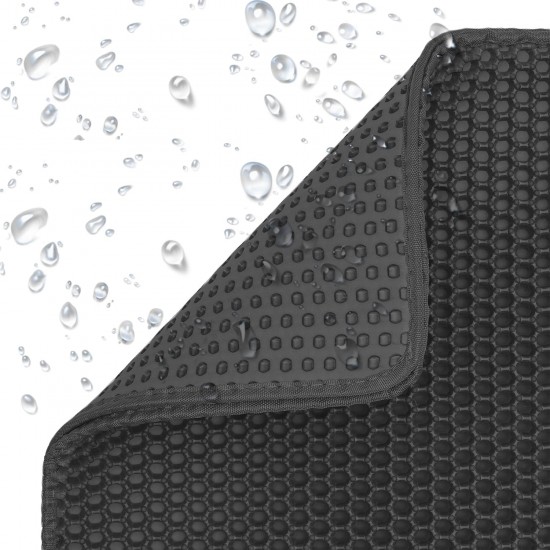 ERHAOG Cat Litter Tray Mat 45 x 30 cm - Double Layer Waterproof Design Cat Mat Cat Litter Tray Mat Mat Cat Litter Tray for Toilet ERHAOG Cat Litter Tray Mat 45 x 30 cm - Double Layer Waterproof Design Cat Mat Cat Litter Tray Mat Mat Cat Litter Tray for Toilet