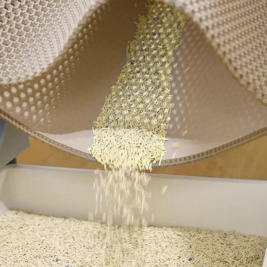 ERHAOG Cat Litter Tray Mat 45 x 30 cm - Double Layer Waterproof Design Cat Mat Cat Litter Tray Mat Mat Cat Litter Tray for Toilet ERHAOG Cat Litter Tray Mat 45 x 30 cm - Double Layer Waterproof Design Cat Mat Cat Litter Tray Mat Mat Cat Litter Tray for Toilet