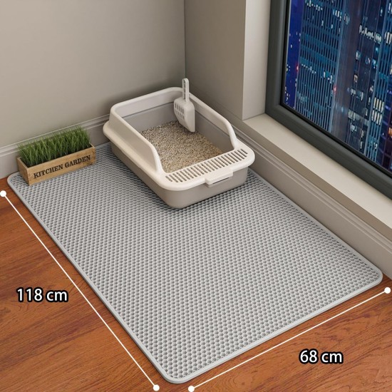 ERHAOG Cat Litter Tray Mat 45 x 30 cm - Double Layer Waterproof Design Cat Mat Cat Litter Tray Mat Mat Cat Litter Tray for Toilet ERHAOG Cat Litter Tray Mat 45 x 30 cm - Double Layer Waterproof Design Cat Mat Cat Litter Tray Mat Mat Cat Litter Tray for Toilet