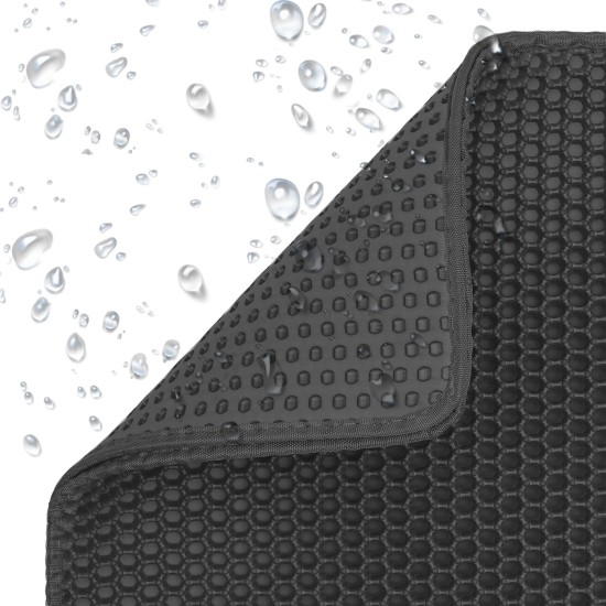 ERHAOG Cat Litter Tray Mat 45 x 30 cm - Double Layer Waterproof Design Cat Mat Cat Litter Tray Mat Mat Cat Litter Tray for Toilet ERHAOG Cat Litter Tray Mat 45 x 30 cm - Double Layer Waterproof Design Cat Mat Cat Litter Tray Mat Mat Cat Litter Tray for Toilet