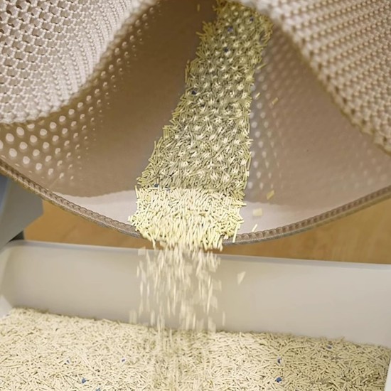 ERHAOG Cat Litter Tray Mat 45 x 30 cm - Double Layer Waterproof Design Cat Mat Cat Litter Tray Mat Mat Cat Litter Tray for Toilet ERHAOG Cat Litter Tray Mat 45 x 30 cm - Double Layer Waterproof Design Cat Mat Cat Litter Tray Mat Mat Cat Litter Tray for Toilet