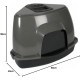 Ebi, Cat House Prism 60 Zen Series M - 38 x 56 x 40 cm, Dark Grey, for Hygiene, Dark Grey, Cat Ebi, Cat House Prism 60 Zen Series M - 38 x 56 x 40 cm, Dark Grey, for Hygiene, Dark Grey, Cat