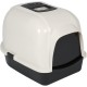 Ebi, Eclipse Zen Cat Litter Tray White 43 x 56 x 40 cm with Non-Slip Feet with Semi-Transparent Door and Handle Carbon Filter Odor Absorbing Plastic Ebi, Eclipse Zen Cat Litter Tray White 43 x 56 x 40 cm with Non-Slip Feet with Semi-Transparent Door and Handle Carbon Filter Odor Absorbing Plastic