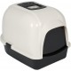 Ebi, Eclipse Zen Cat Litter Tray White 43 x 56 x 40 cm with Non-Slip Feet with Semi-Transparent Door and Handle Carbon Filter Odor Absorbing Plastic Ebi, Eclipse Zen Cat Litter Tray White 43 x 56 x 40 cm with Non-Slip Feet with Semi-Transparent Door and Handle Carbon Filter Odor Absorbing Plastic