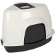 Ebi, Prism Cat Litter Tray 60 Zen Series M - 38 x 56 x 40 cm White with Non-Slip Feet with Black Semi-Transparent Door and Handle, Carbon Filter that Absorbs Odours Made of Plastic Ebi, Prism Cat Litter Tray 60 Zen Series M - 38 x 56 x 40 cm White with Non-Slip Feet with Black Semi-Transparent Door and Handle, Carbon Filter that Absorbs Odours Made of Plastic
