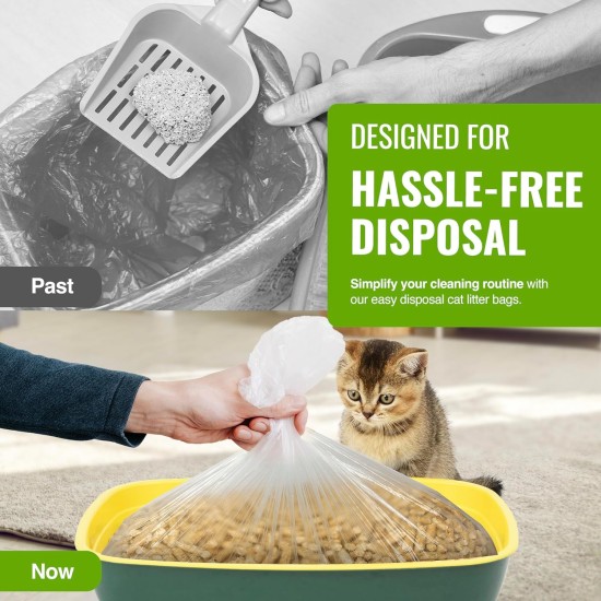 Ecobag 10 Pack Cat Litter Tray Liners 30L 27 Micron Heavy Duty Cat Litter Box Bags Recycled Liners Durable Eco Friendly and Easy to Dispose (960 x 460mm) Ecobag 10 Pack Cat Litter Tray Liners 30L 27 Micron Heavy Duty Cat Litter Box Bags Recycled Liners Durable Eco Friendly and Easy to Dispose (960 x 460mm)