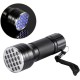 Ejoyous UV Blacklight Torch with 21 LED, 395nm UV Hand Detector Ultraviolet Light for Dry Stains in the Urine of Dogs/Cats, Bed Bug, Scorpion Ejoyous UV Blacklight Torch with 21 LED, 395nm UV Hand Detector Ultraviolet Light for Dry Stains in the Urine of Dogs/Cats, Bed Bug, Scorpion