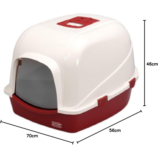Europet Bernina Eco 441-199640 Cat Litter Box 43 x 56 x 40 cm Alpine White Europet Bernina Eco 441-199640 Cat Litter Box 43 x 56 x 40 cm Alpine White